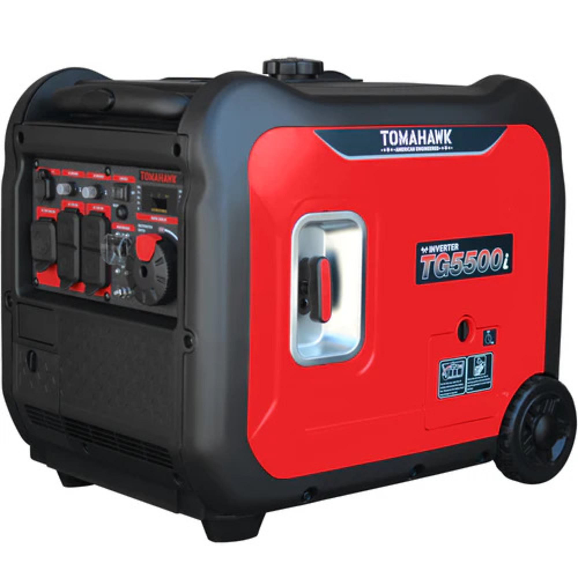 Tomahawk, Portable Inverter Generator with 2 Yr Warranty, Surge Watts 5500 Rated Watts 5000 Voltage 120 Model# TG5500i
